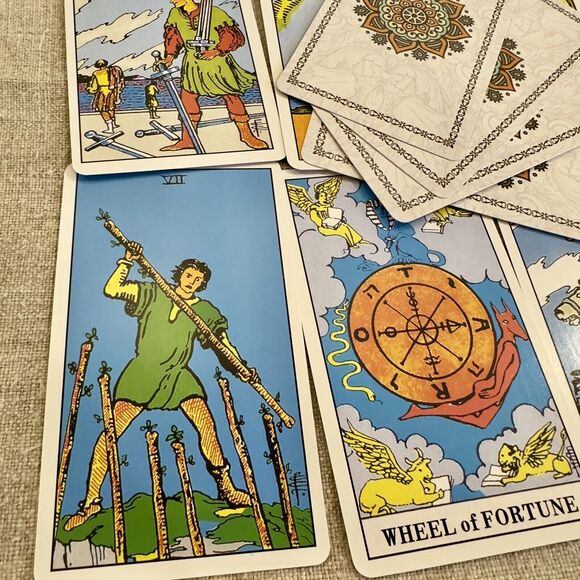 Original size tarot cards deck 3"x 5" 78 Cards Radiant Wise Spirit Tarot Pouch - Picture 3 of 16